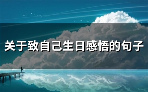 关于致自己生日感悟的句子(精选60句)