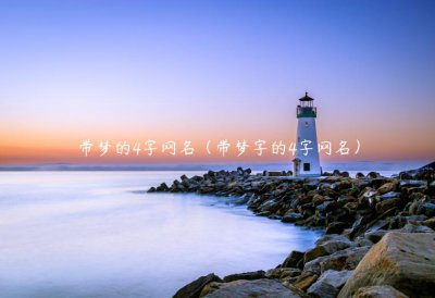 ​带梦的4字网名（带梦字的4字网名）